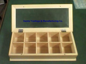 Ten Compartment Wood Box Manufacturer Supplier Wholesale Exporter Importer Buyer Trader Retailer in Navi Mumbai Maharashtra India
