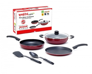 Buy United Non-stick 3mm heavy gauge Cookware Set Manufacturer Supplier Wholesale Exporter Importer Buyer Trader Retailer in Noida Uttar Pradesh India