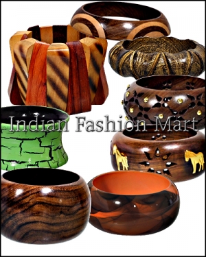 Wooden Bangles And Bracelets Manufacturer Supplier Wholesale Exporter Importer Buyer Trader Retailer in Moradabad Uttar Pradesh India