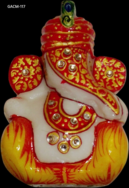 Manufacturers Exporters and Wholesale Suppliers of Marble Safa Ganesh Statue Jaipur Rajasthan