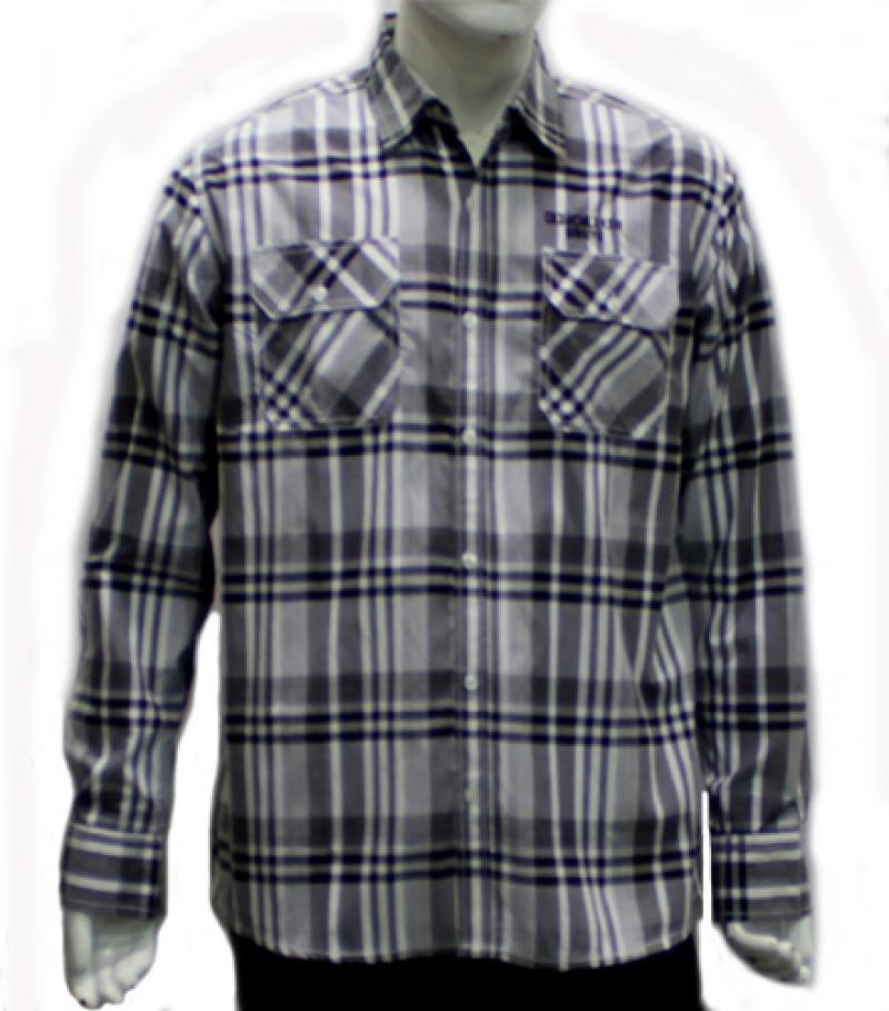 Mens Cotton Casual Shirt In Big Check