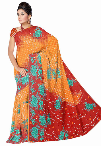 Manufacturers Exporters and Wholesale Suppliers of Yellow Colored Saree SURAT Gujarat
