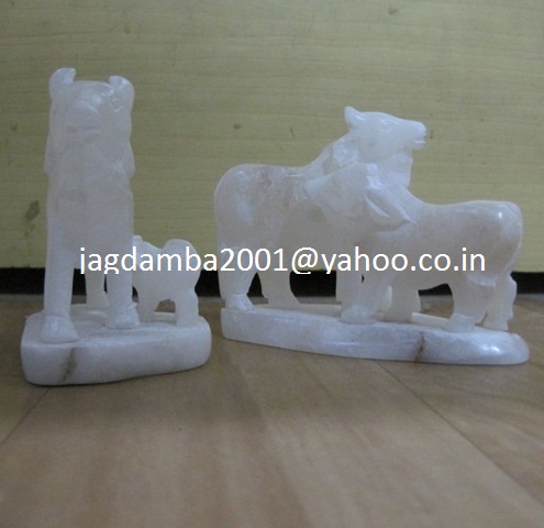 Manufacturers Exporters and Wholesale Suppliers of Marble Cow Sculptures Agra Uttar Pradesh