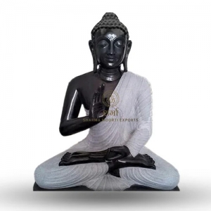 BLACK MARBLE BUDDHA STATUE OF 1 FEET Manufacturer Supplier Wholesale Exporter Importer Buyer Trader Retailer in jaipur Rajasthan India