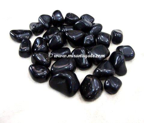 Manufacturers Exporters and Wholesale Suppliers of Black Agate Tumbled Khambhat Gujarat
