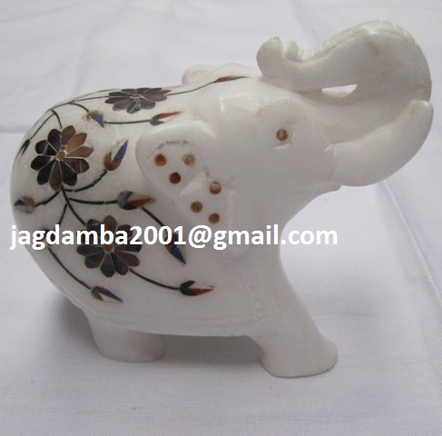 Manufacturers Exporters and Wholesale Suppliers of Marble Stone Inlay Elephant Agra Uttar Pradesh