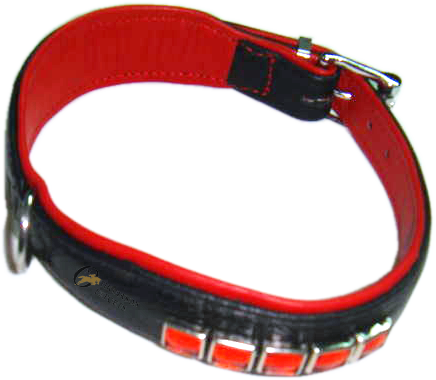 Soft leather Dog Collar with ornaments Manufacturer Supplier Wholesale Exporter Importer Buyer Trader Retailer in Kanpur Uttar Pradesh India