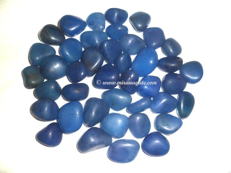 Blue Dyed Tumbled Stone Manufacturer Supplier Wholesale Exporter Importer Buyer Trader Retailer in Khambhat Gujarat India