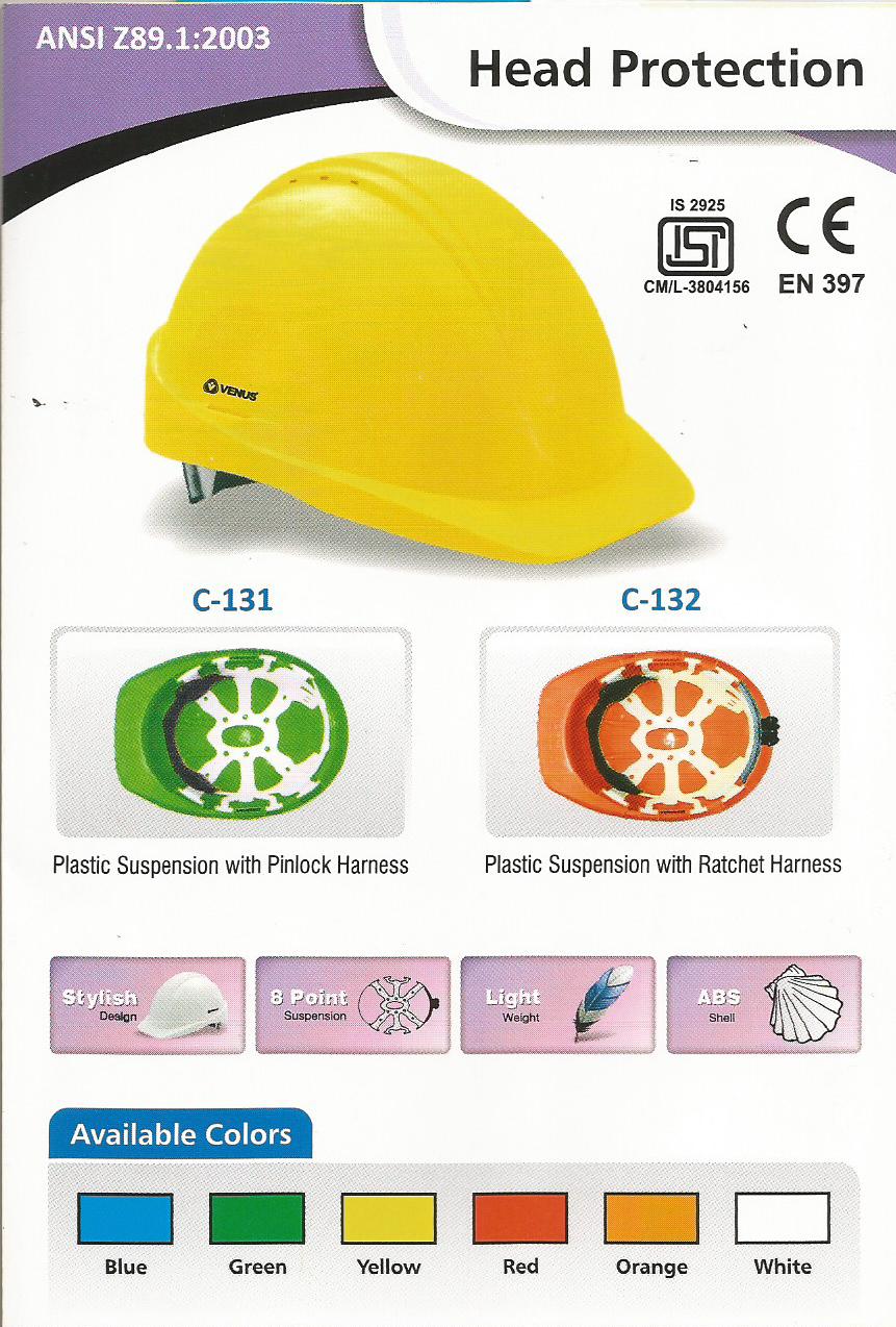 Industrial Safety Helmets Manufacturer Supplier Wholesale Exporter Importer Buyer Trader Retailer in DOMBIVLI (E) Maharashtra India