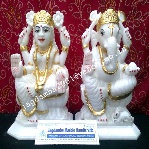 Laxmi Ganesh Statue Manufacturer Supplier Wholesale Exporter Importer Buyer Trader Retailer in Agra Uttar Pradesh India