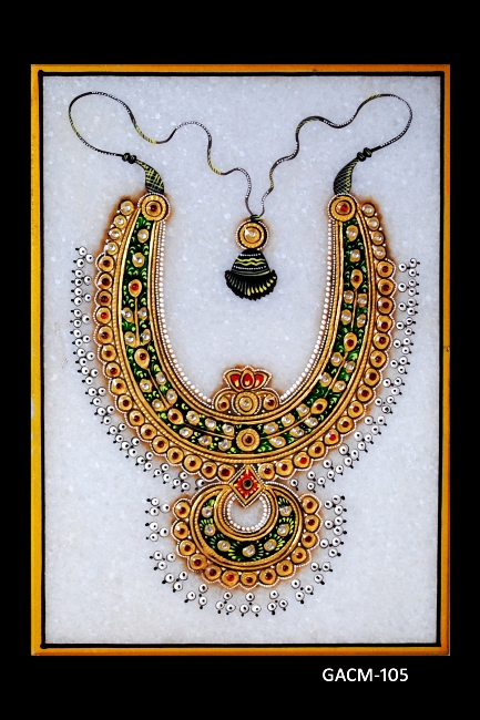 Manufacturers Exporters and Wholesale Suppliers of Marble Jewellery Painting Jaipur Rajasthan