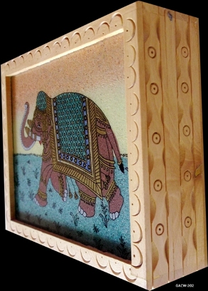 Manufacturers Exporters and Wholesale Suppliers of Wooden gems stone Painting Box Jaipur Rajasthan