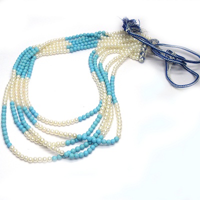Manufacturers Exporters and Wholesale Suppliers of White Turquize Beads Beawar Rajasthan