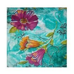 Manufacturers Exporters and Wholesale Suppliers of Flower Foil Printed Fabric Surat Gujarat