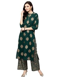 Party Wear Hand Work Kurti With Palazzo Manufacturer Supplier Wholesale Exporter Importer Buyer Trader Retailer in Jaipur Rajasthan India
