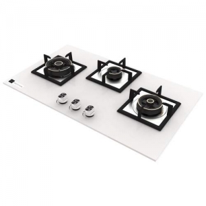 Manufacturers Exporters and Wholesale Suppliers of Elentra 3 Burner Glass Top Hob/Gas Stove (White) New Delhi Delhi