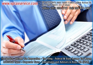 Service Provider of Income tax preparation service kent wa seattle kent Washington 