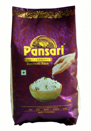 Manufacturers Exporters and Wholesale Suppliers of PANSARI KHANA KHAZANA BASMATI RICE 1KG (PACK OF 20) New Delhi Delhi