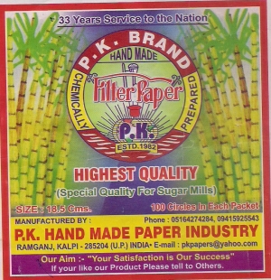 Hand made filter paper Manufacturer Supplier Wholesale Exporter Importer Buyer Trader Retailer in Ram Ganj   KALPI KALPI India