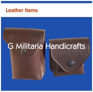 Manufacturers Exporters and Wholesale Suppliers of Leather cartridge box (GM 918) Dehradun Uttarakhand
