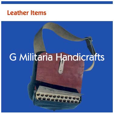 Manufacturers Exporters and Wholesale Suppliers of Leather cartridge box (GM 977) Dehradun Uttarakhand