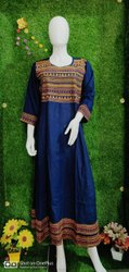 Rayon Embroidered and Beads Work Long Kurti Manufacturer Supplier Wholesale Exporter Importer Buyer Trader Retailer in Jaipur Rajasthan India