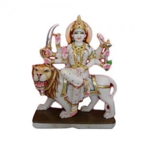 Manufacturers Exporters and Wholesale Suppliers of Marble Durga Maa Statue Faridabad Haryana