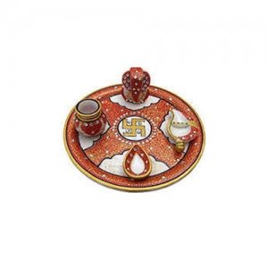 Manufacturers Exporters and Wholesale Suppliers of Marble Pooja Thali Faridabad Haryana