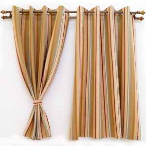 Manufacturers Exporters and Wholesale Suppliers of Multi Stripe Pale Cotton Window Curtain Panaji Goa