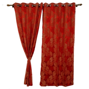 Manufacturers Exporters and Wholesale Suppliers of Rust Modern Leaf Patterned Door Curtain. Panaji Goa