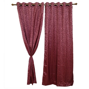 Manufacturers Exporters and Wholesale Suppliers of Pink Etched floral Printed Door Curtain Panaji Goa