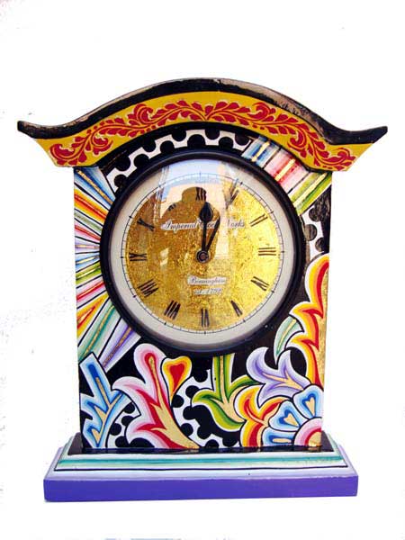 Manufacturers Exporters and Wholesale Suppliers of Painted Wooden Clocks Jodhpur Rajasthan