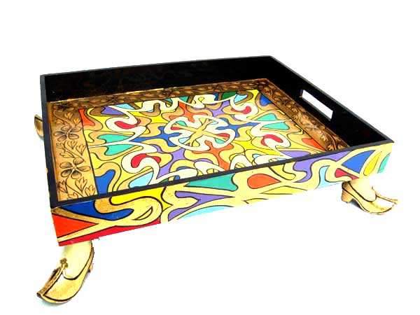 Painted Wooden Trays Manufacturer Supplier Wholesale Exporter Importer Buyer Trader Retailer in Jodhpur Rajasthan India