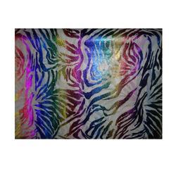 Manufacturers Exporters and Wholesale Suppliers of Peacock Foil Printing Velvet Fabric Surat Gujarat
