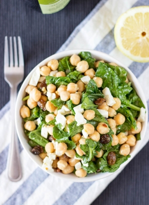 Chick Peas , Spinach & Feta Salad Services in Delhi Delhi India