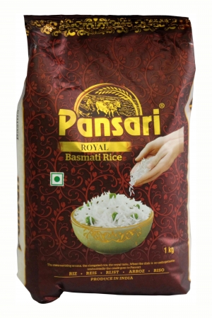 Manufacturers Exporters and Wholesale Suppliers of PANSARI ROYAL BASMATI RICE 1KG  (PACK OF 20 ) New Delhi Delhi