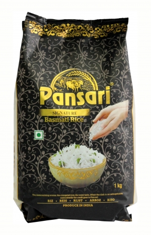 Manufacturers Exporters and Wholesale Suppliers of PANSARI SIGNATURE BASMATI RICE 1KG ( pack of 20 ) New Delhi Delhi