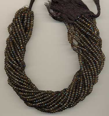 Manufacturers Exporters and Wholesale Suppliers of Smokey Beads Faceted Jaipur Rajasthan