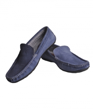 Manufacturers Exporters and Wholesale Suppliers of Blue Suede Driving Loafers Agra Uttar Pradesh