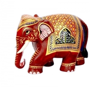 Manufacturers Exporters and Wholesale Suppliers of Wooden Painted Elephant Indore Madhya Pradesh