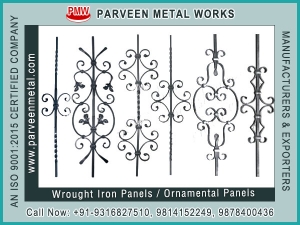 Wrought iron components Panels Manufacturer Supplier Wholesale Exporter Importer Buyer Trader Retailer in ludhiana Punjab India