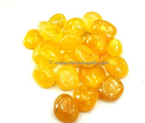 Manufacturers Exporters and Wholesale Suppliers of Yellow Onyx Tambled Khambhat Gujarat